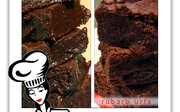 Rhubarb Urfa Biber Brownies by Brilynn